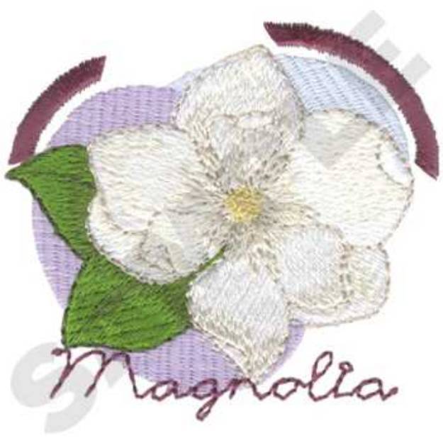 Picture of Magnolia Machine Embroidery Design