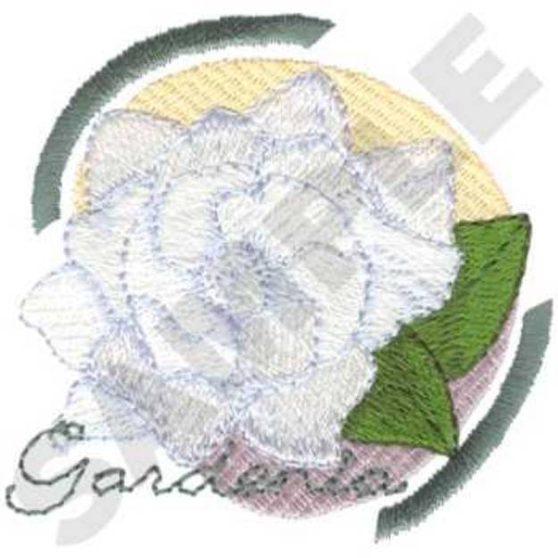 Picture of Gardenia Machine Embroidery Design