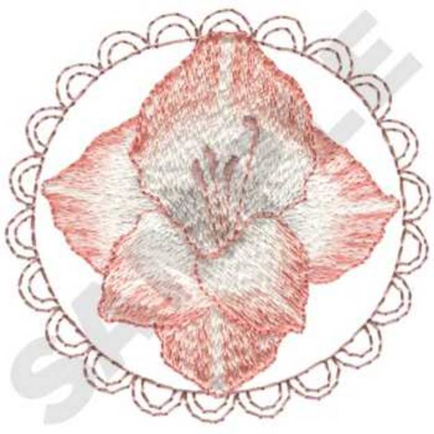 Picture of Gladioli Machine Embroidery Design