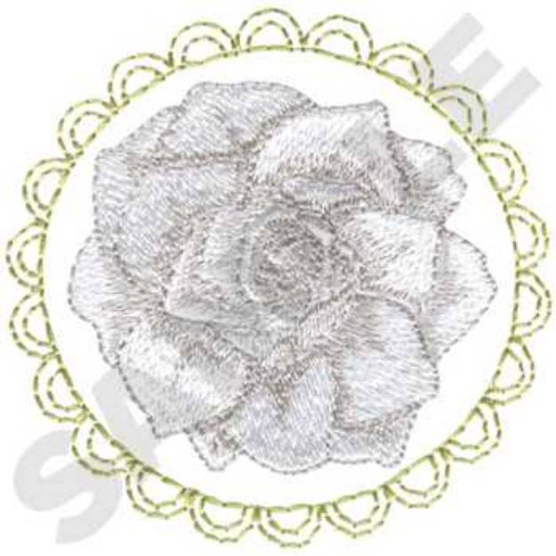 Picture of Gardenia Machine Embroidery Design