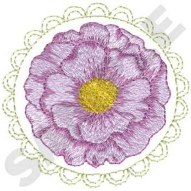 Picture of Moss Rose Machine Embroidery Design