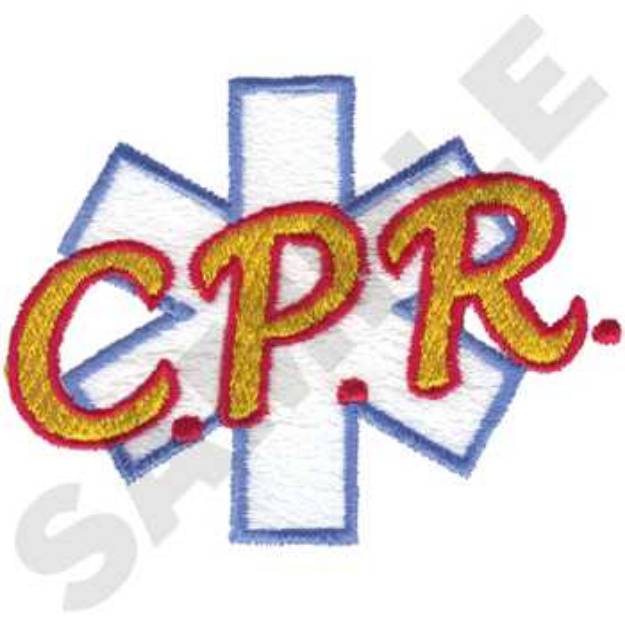 Picture of CPR Machine Embroidery Design