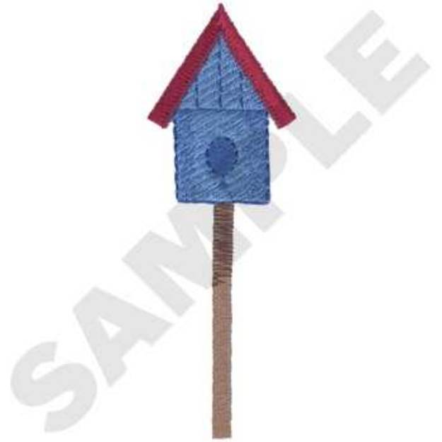 Picture of Birdhouse Machine Embroidery Design