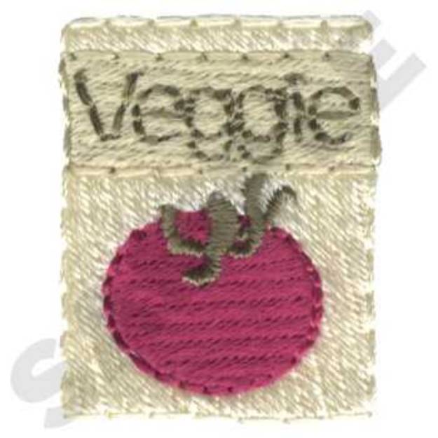 Picture of Veggie Seed Pack Machine Embroidery Design