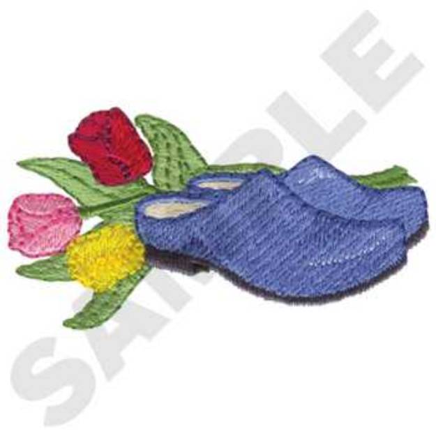 Picture of Garden Clogs Machine Embroidery Design