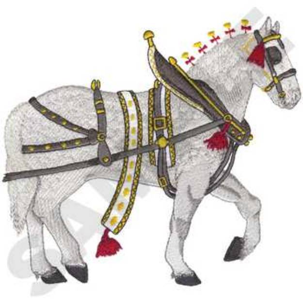 Picture of Percheron Full Body Machine Embroidery Design