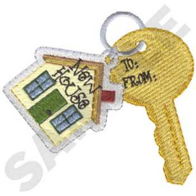 Picture of New House Tag Machine Embroidery Design