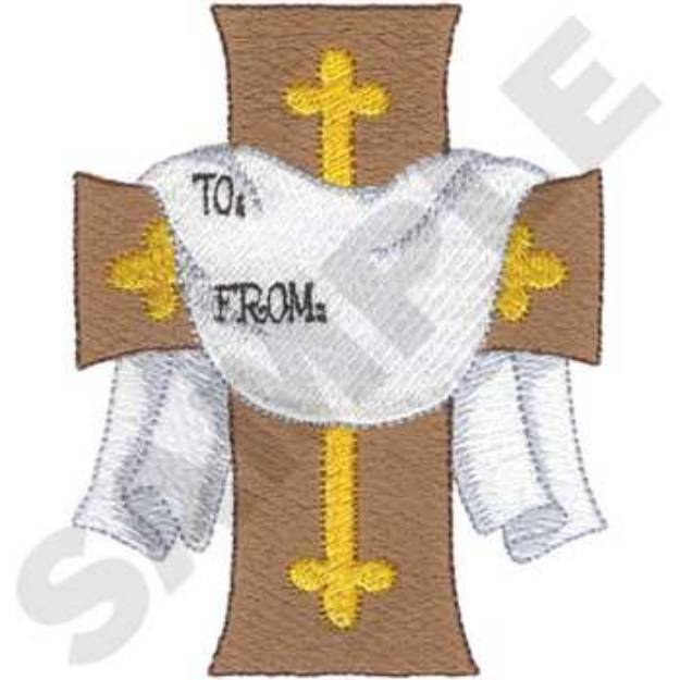 Picture of Cross Tag Machine Embroidery Design