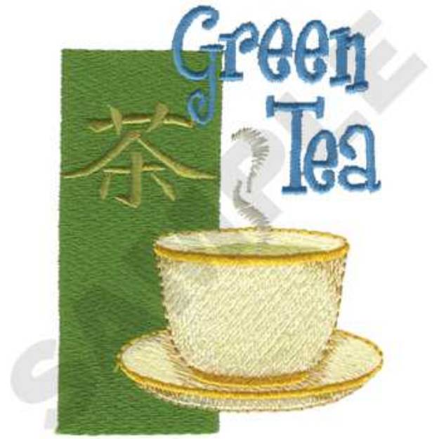 Picture of Green Tea Machine Embroidery Design