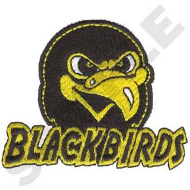 Picture of Blackbirds Machine Embroidery Design