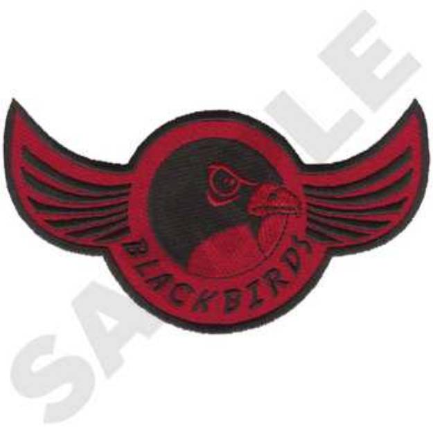 Picture of Blackbirds Machine Embroidery Design