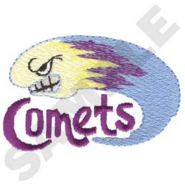 Picture of Comets Machine Embroidery Design