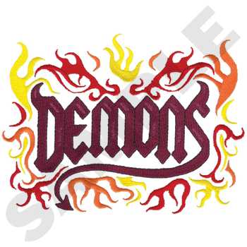Demons Machine Embroidery Design