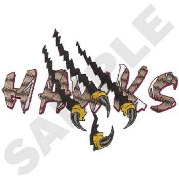 Picture of Hawks Machine Embroidery Design