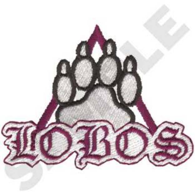 Picture of Lobos Machine Embroidery Design