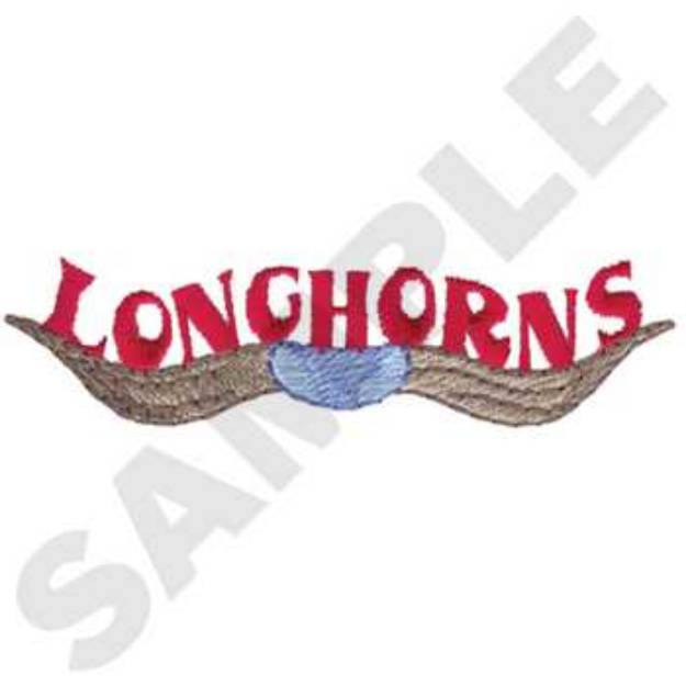 Picture of Longhorns Machine Embroidery Design