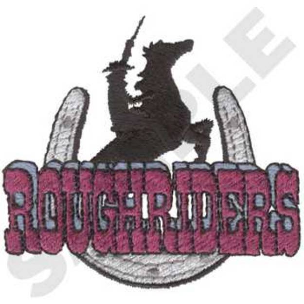 Picture of Roughriders Machine Embroidery Design