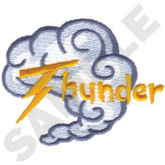 Picture of Thunder Machine Embroidery Design