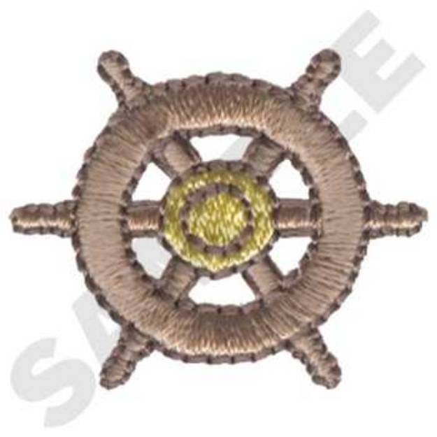 Picture of Ships Wheel Machine Embroidery Design