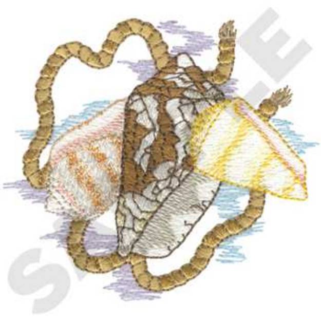 Picture of Cone Shells Machine Embroidery Design