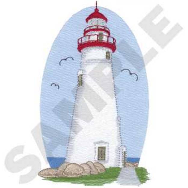 Picture of Marblehead Lighthouse Machine Embroidery Design