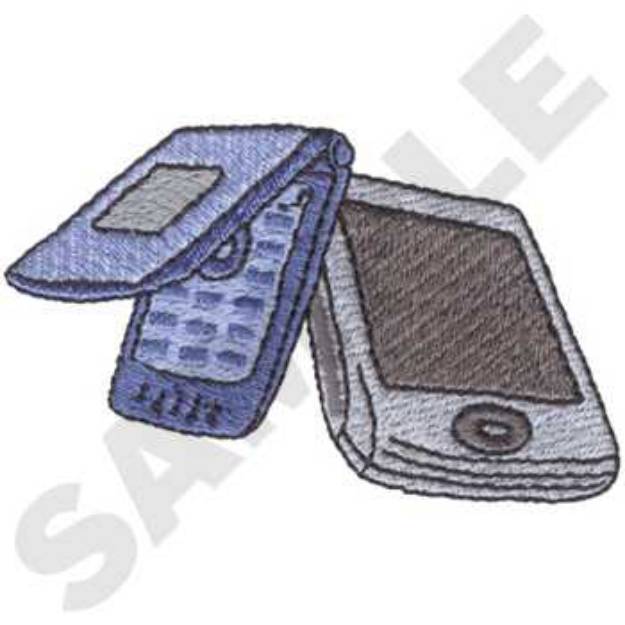 Picture of Cell Phones Machine Embroidery Design