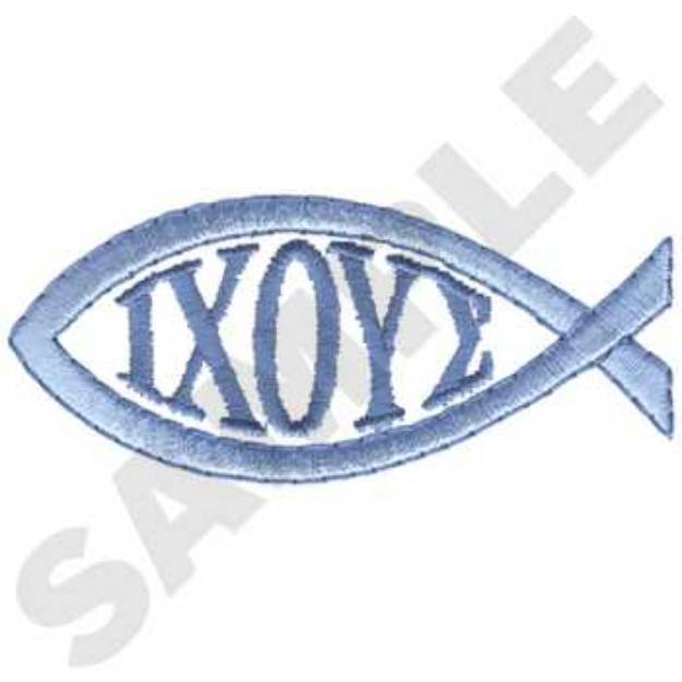 Picture of Symbol Of Christ Machine Embroidery Design