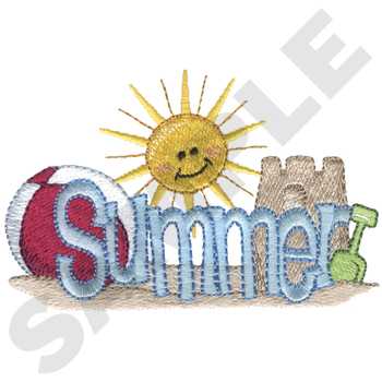 Summer Machine Embroidery Design