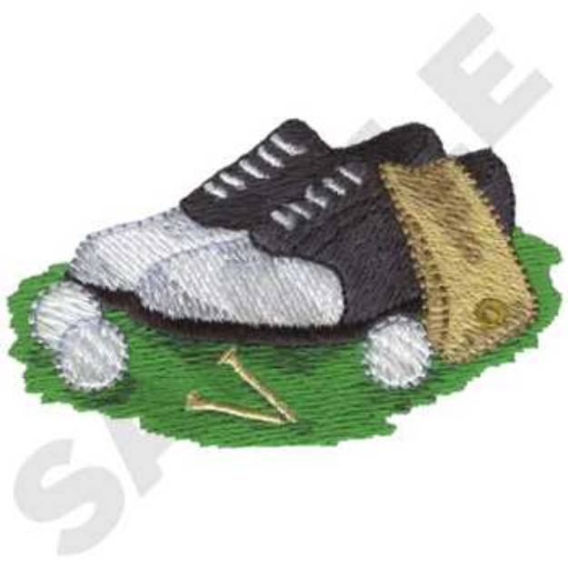 Picture of Golf Equipment Machine Embroidery Design