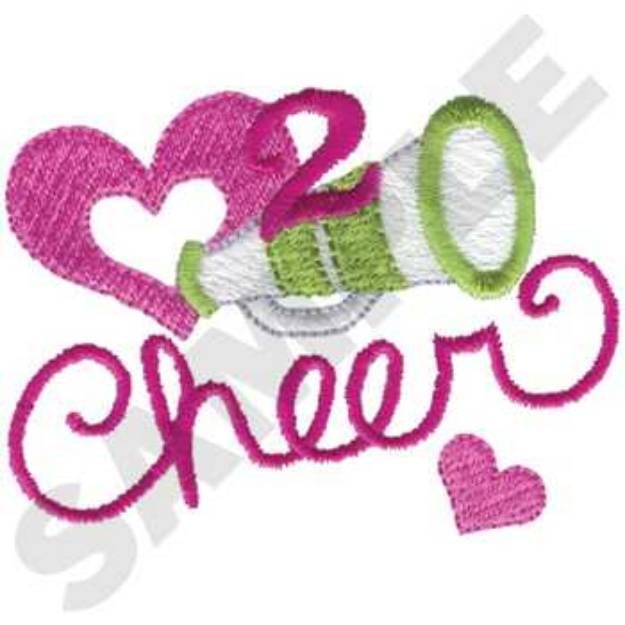 Picture of Love 2 Cheer Machine Embroidery Design