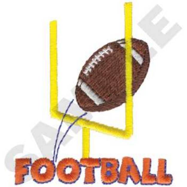 Picture of Football logo Machine Embroidery Design