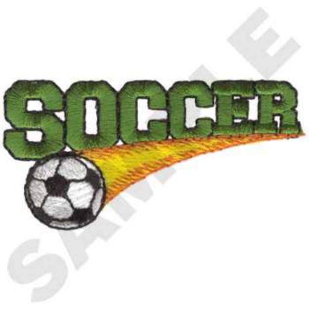 Picture of Soccer Logo Machine Embroidery Design