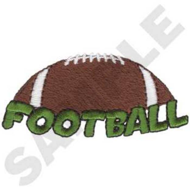 Picture of Football Logo Machine Embroidery Design