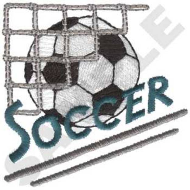 Picture of Soccer logo Machine Embroidery Design