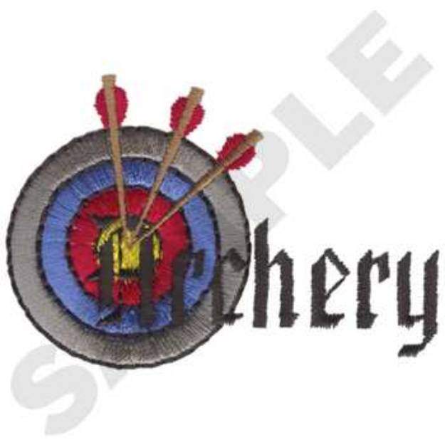 Picture of Archery Logo Machine Embroidery Design