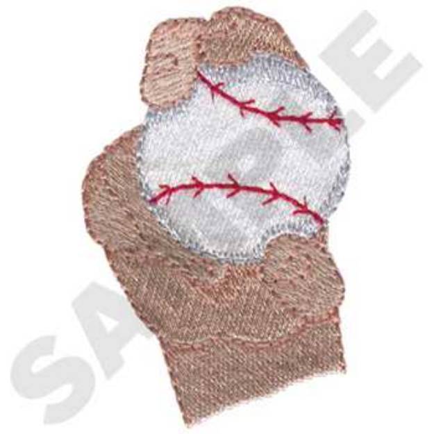 Picture of Curve Ball Machine Embroidery Design