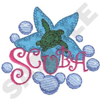 Scuba Machine Embroidery Design