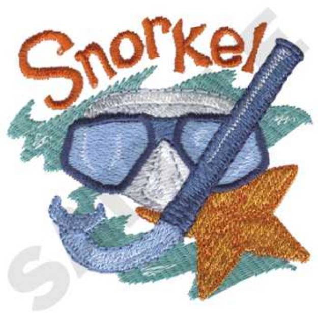 Picture of Snorkelling Machine Embroidery Design