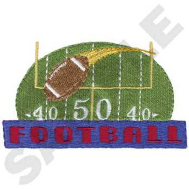 Picture of Football Logo Machine Embroidery Design