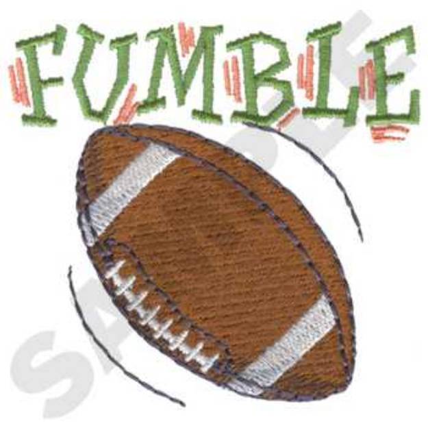 Picture of Fumble football Machine Embroidery Design