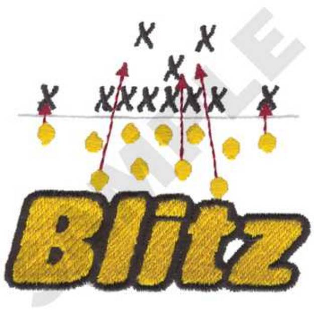 Picture of Blitz Logo Machine Embroidery Design