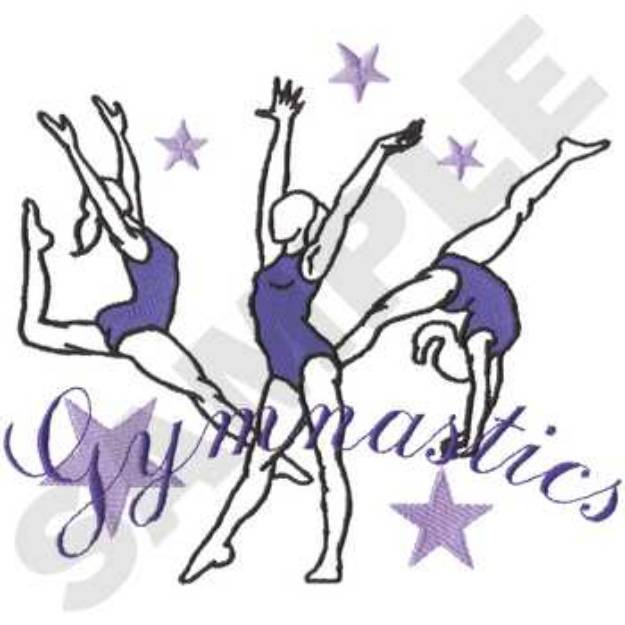 Picture of Gymnastics Machine Embroidery Design