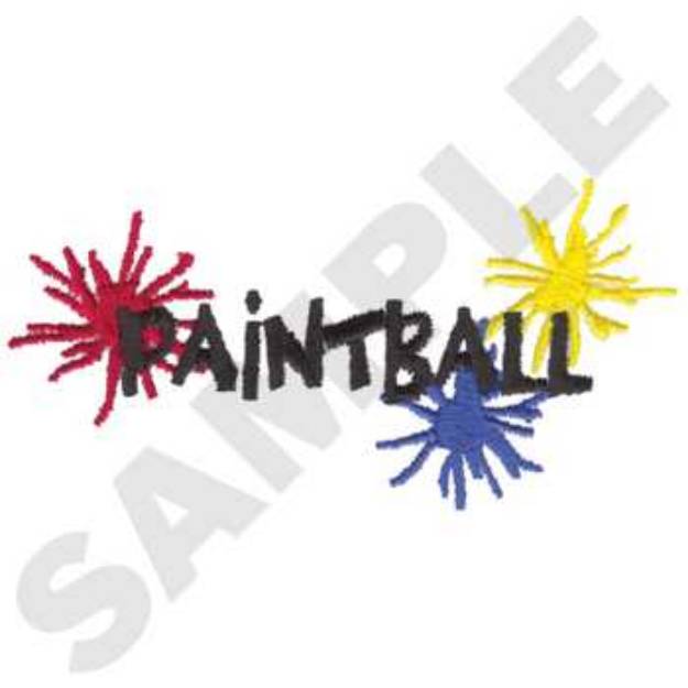 Picture of Paintball Machine Embroidery Design