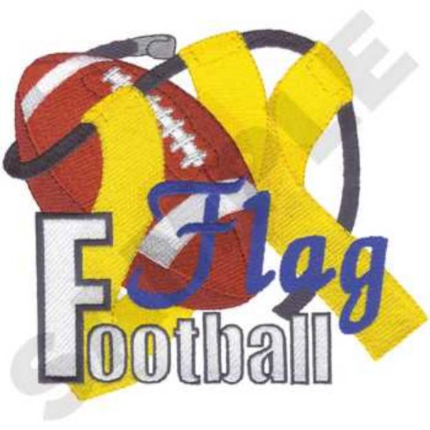 Picture of Kids Flag Football Machine Embroidery Design