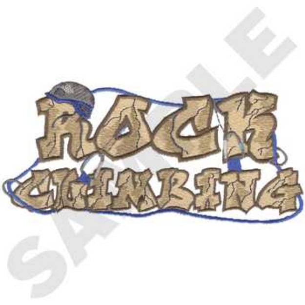 Picture of Rock Climbing Machine Embroidery Design