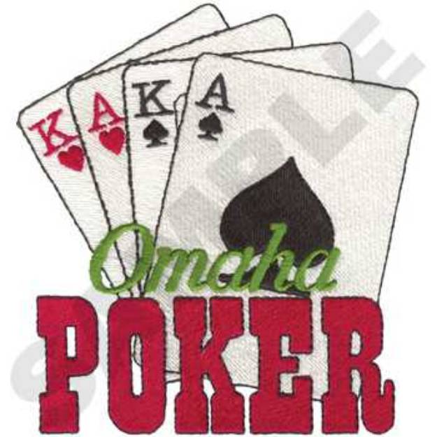 Picture of Omaha Poker Machine Embroidery Design