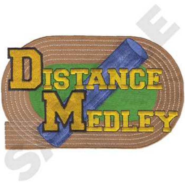 Picture of Distance Medley Machine Embroidery Design