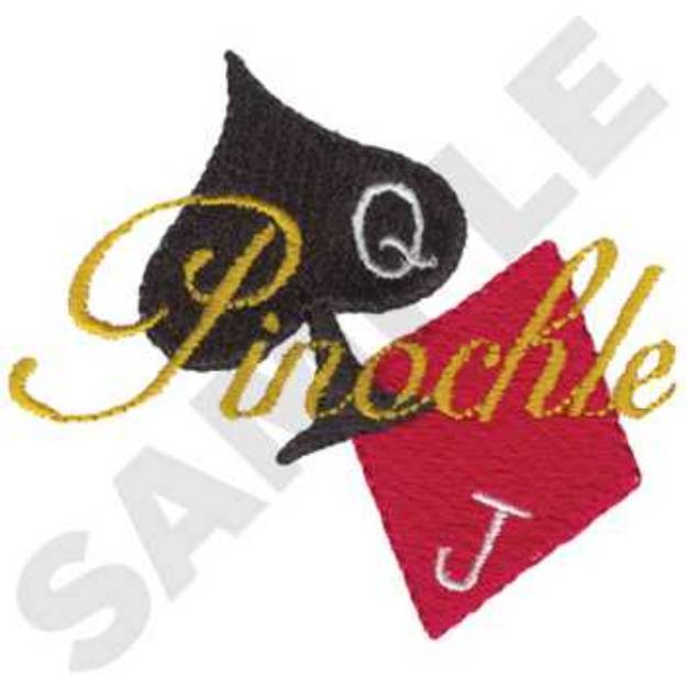 Picture of Pinochle Machine Embroidery Design