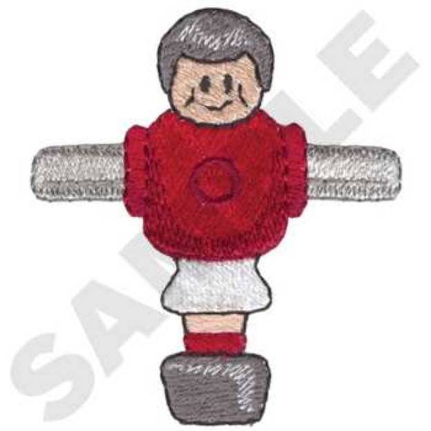 Picture of Foosball Man Machine Embroidery Design