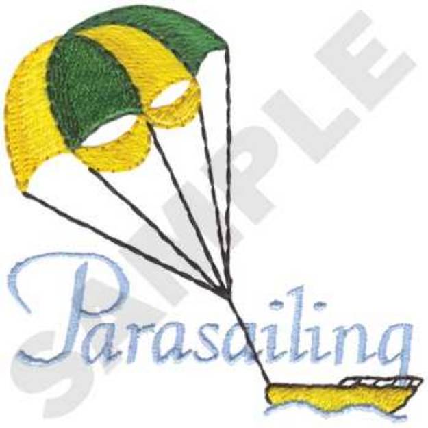 Picture of Parasailing Machine Embroidery Design